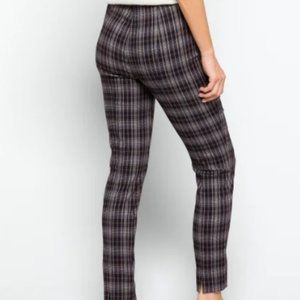 Straight Mid Rise Paid Pants